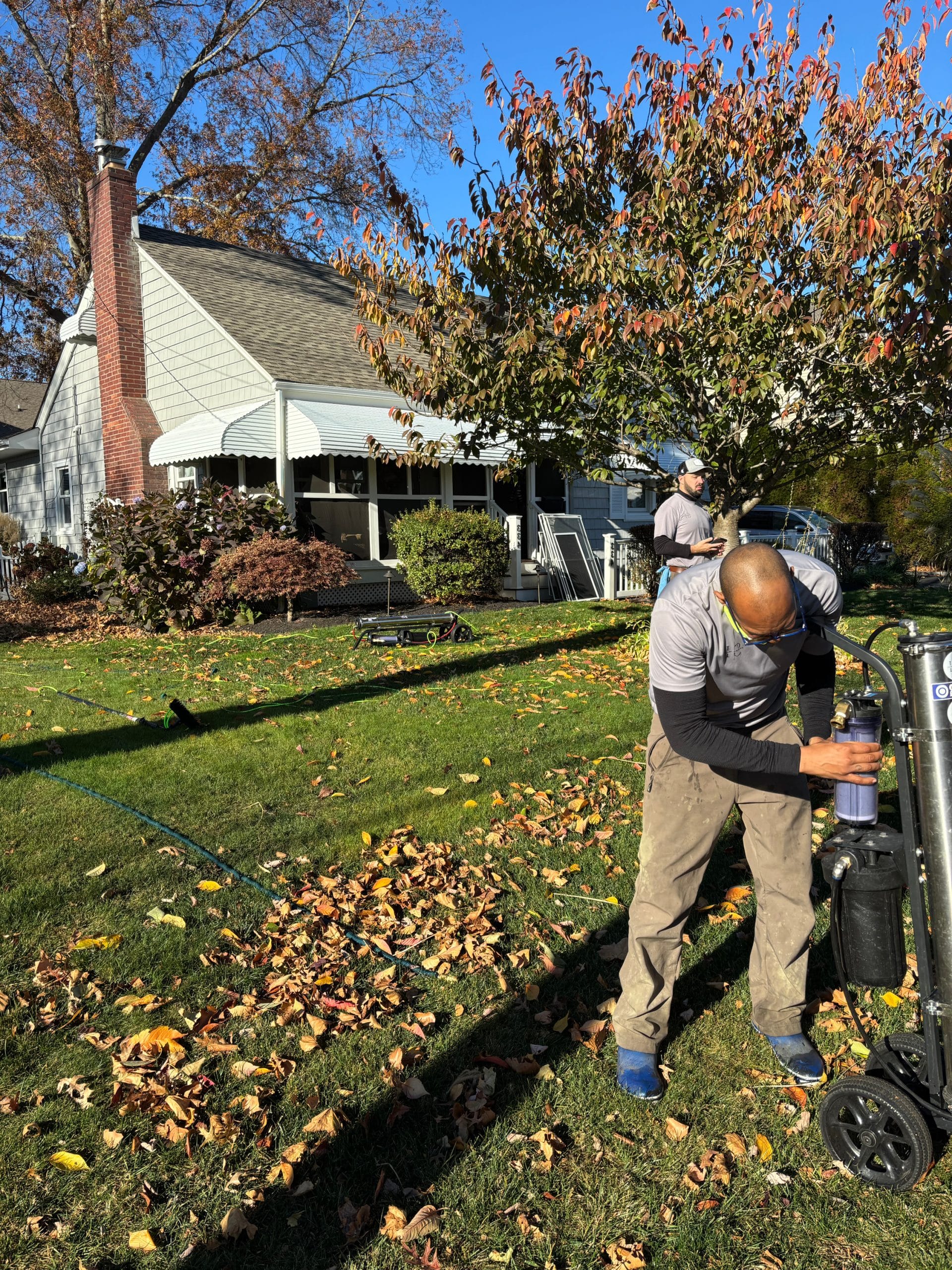 Clean glass catching afternoon light on a New Jersey home